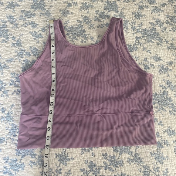 Lululemon Power Pivot Ribbed Tank Top Wisteria Purple - Picture 5 of 5